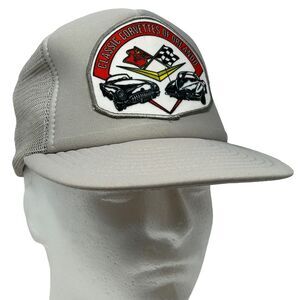 Vintage 80s Classic Corvettes of Orlando Trucker Hat Cap Florida Mesh Snapback